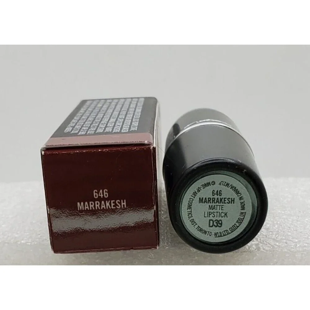 MAC MARRAKESH #646  Lipstick ~  Intense Orange Brown Matte ~ New in Box 3gm